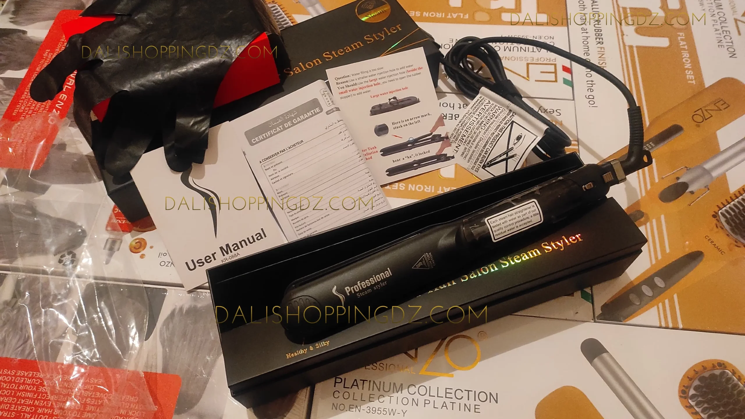 lisseur a vapeur Professional Hair Salon Steam Styler original KR-088A