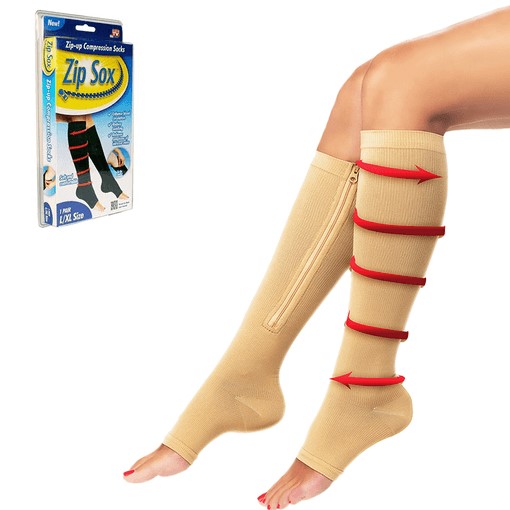 zip sox chaussettes de compression pour les varices جوارب لإراحة القدمين