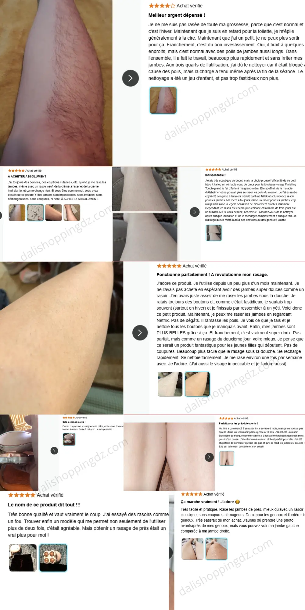 Flawless Legs avis et retours Finishing Touch puissant appareil d'épilation pour femme