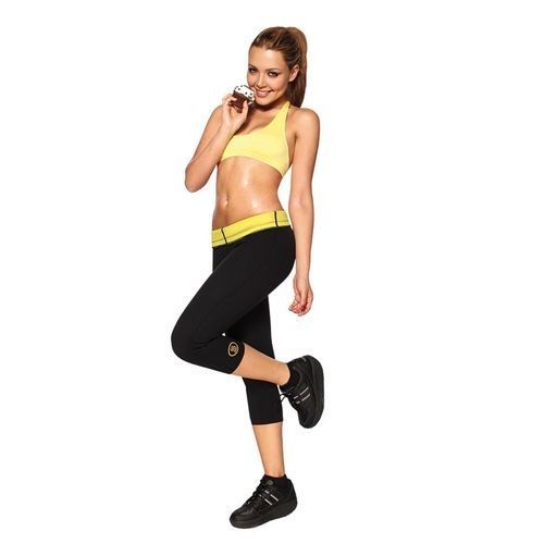 Panty Minceur Hot Shaper – Noir / Jaune – Gainant & Thermo-actif panty hot shapers sport بانتي نسائي رياضي