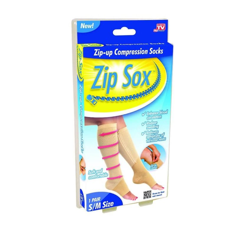 zip sox chaussettes de compression pour les varices جوارب لإراحة القدمين