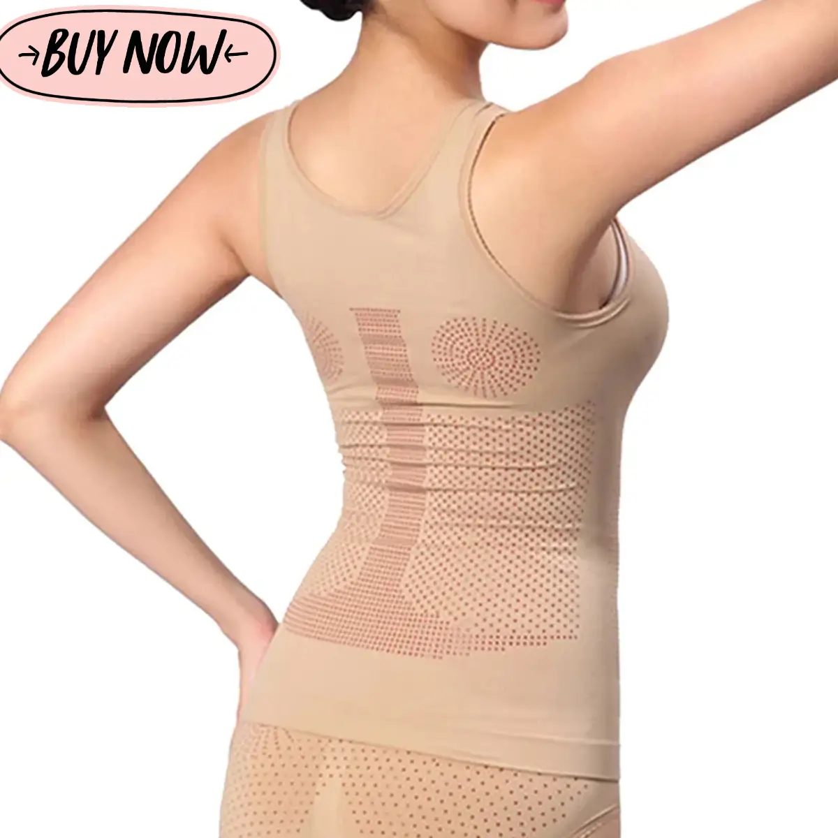 Gaine sibote trois pièces Body Shaper 3 en 1 Beige – Sculptant