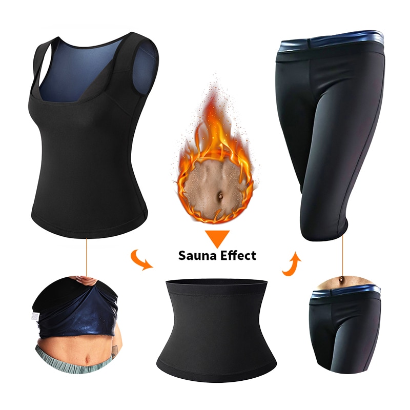 gaine amincissante complète sweat maker sauna-gilet-femmes-polym-re-formateur-de-taille-sous-v-tements-amincissants-perte-de-poids-shapewear