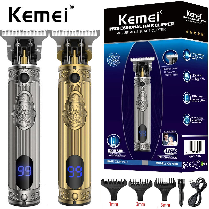Tondeuse électrique sans fil Rechargeable Kemei KM-700H
