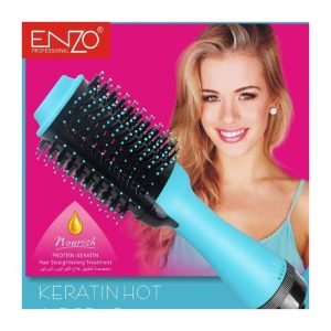 Brosse chauffante ENZO Sèche-cheveux EN 4118 مشط انزو لتصفيف الشعر 