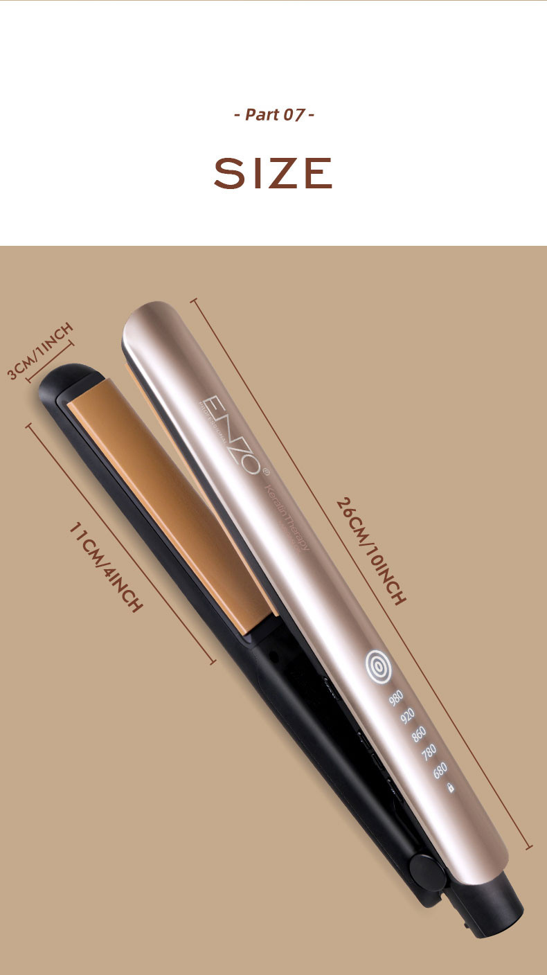 Lisseur cheveux, Keratin Protect, Enzo, EN-3860