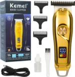 Tondeuse A Cheveux Rechargeable 600MAh 5W LCD Kemei Km-427