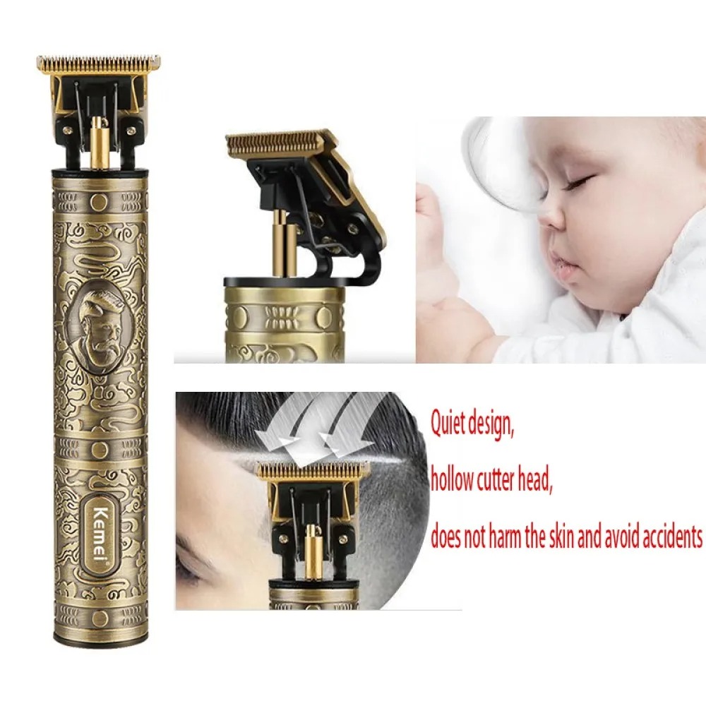 Tondeuse Rechargeable Doré Kemei KM-700D ماكنة حلاقة رجالية كيمي
