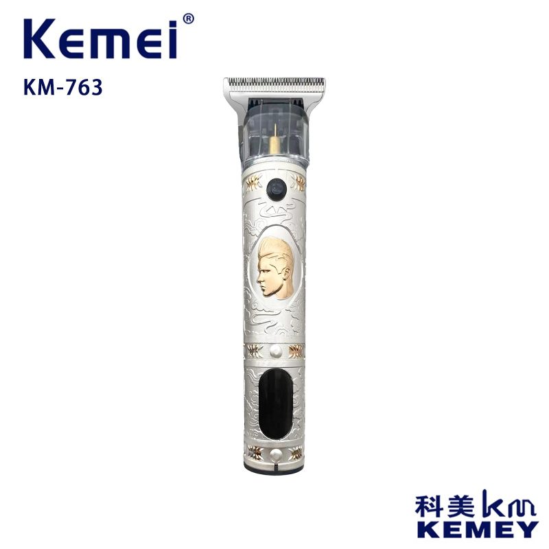 Kemei km-763 Tondeuse A Cheveux Finition 0 Mm - 600 Mah - Lcd
