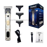 Kemei km-763 Tondeuse A Cheveux Finition 0 Mm - 600 Mah - Lcd