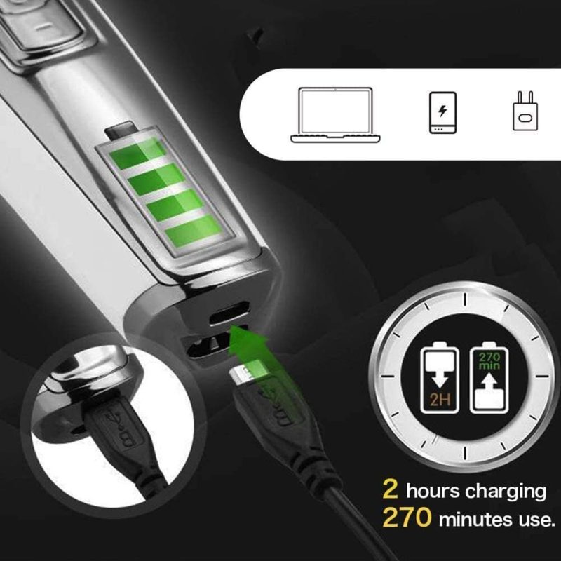 Tondeuse A Cheveux Avec Afficheur LCD – KM 5027 – Gris