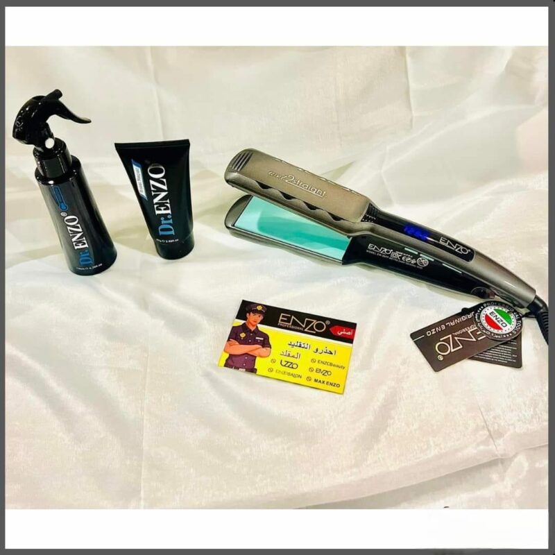 Lisseur italien avec produits de protection capillaire de ENZO, modèle EN-3977