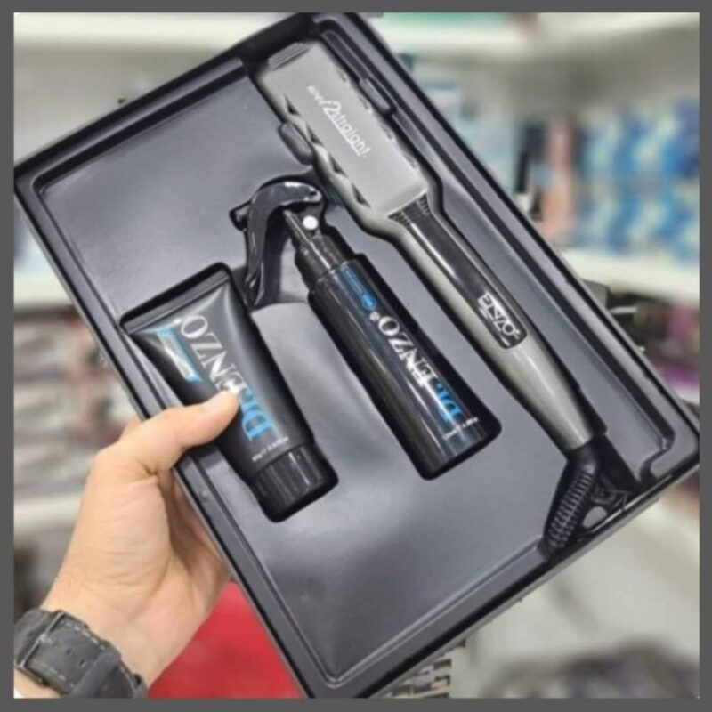 Lisseur italien avec produits de protection capillaire de ENZO, modèle EN-3977