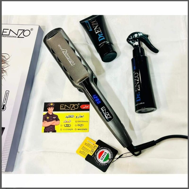 Lisseur italien avec produits de protection capillaire de ENZO, modèle EN-3977