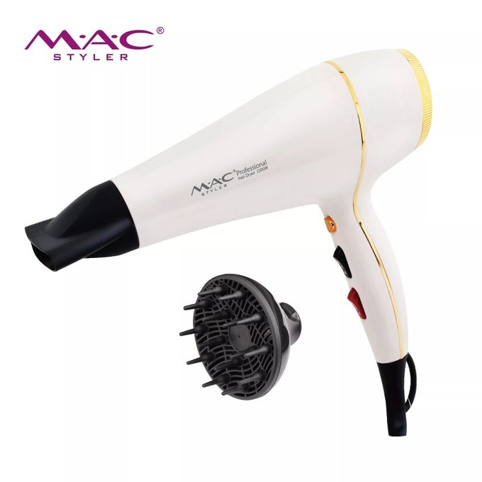 Mac Styler MC-6690 Sèche Cheveux 2200 W Avec diffuseur – Noir