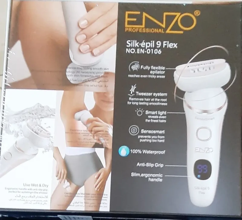 Collection Epilateur enzo en-0106 Silk epil 9 flex appareil d'épilation Appareil d'épilation au fil