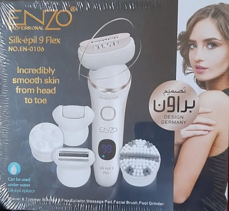 Collection Epilateur enzo en-0106 Silk epil 9 flex appareil d'épilation Appareil d'épilation au fil