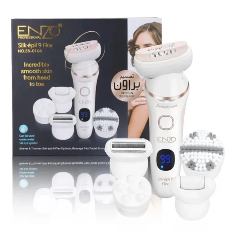 Collection Epilateur enzo en-0106 Silk epil 9 flex appareil d'épilation Appareil d'épilation au fil
