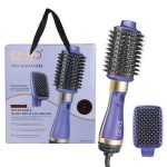 ENZO PROFESSIONAL Sèche-cheveux 2 en 1 , brosse à Air chaud électrique EN-4128