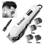 Kemei Kit Tondeuse Rechargeable À Cheveux - KM-809A - Blanc/Noir – Image 4