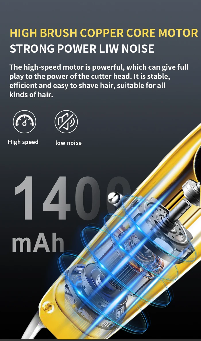 Kemei Km 2252 Tondeuse rechargeable professionnelle pour hommes de ماكينة حلاقة الشعر الاحترافية كيمي 2252 Kemei km-2252 معدنية كاملة