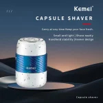 Kemei KM-3210 Mini rasoir électrique Portable lavable Rechargeable
