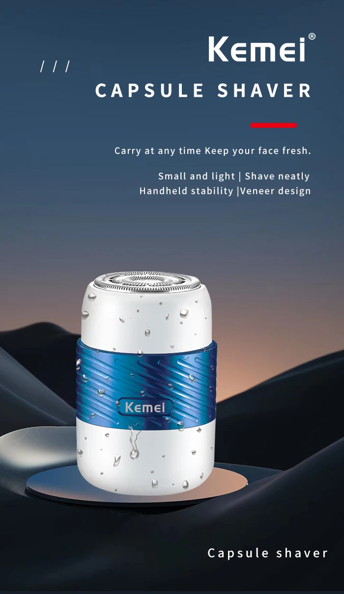 Kemei KM-3210 Mini rasoir électrique Portable lavable Rechargeable- - Kemei KM-3210 Mini rasoir,rasoir électrique,rasoir,روزوار كيمي