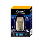 Kemei Rasoir à barbe électrique Machine de rasage à vitesse multiple Réglable IPX6 étanche KM-870