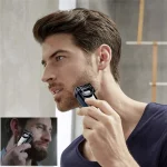 Kemei-Tondeuse à barbe et à cheveux réglable pour homme, moustache aste, machine à couper les poils du visage, 0.5-10mm 5