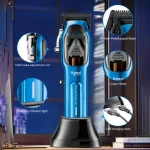 Kemei tondeuse a cheveux electrique aste professionnelle pour hommes tondeuse a barbe coupe cheveux machine de precision 6