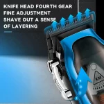 Kemei tondeuse a cheveux electrique aste professionnelle pour hommes tondeuse a barbe coupe cheveux machine de precision 7