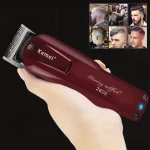 Kemei-Tondeuse à cheveux professionnelle pour hommes, tondeuse à sang réglable et tondeuse à cheveux, barbier électrique, machine à couper les cheveux aste, 2600