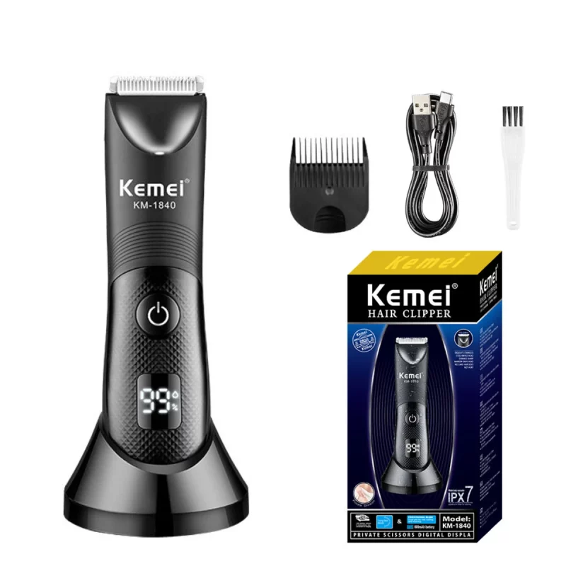 Kemei Tondeuse Professionnel Zone Sensible & Corps KM-1840