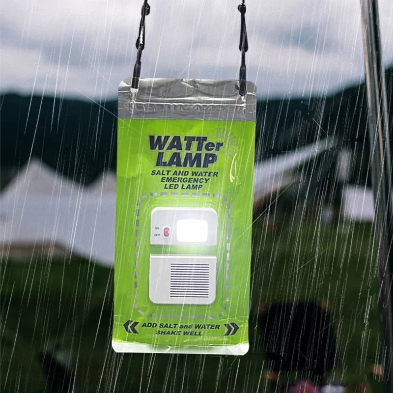 Lampe de camping extérieure portable, eau salée, lampe de secours à LED, lampes de pêche de nuit, lampe à économie d’énergie, sortie d’usine