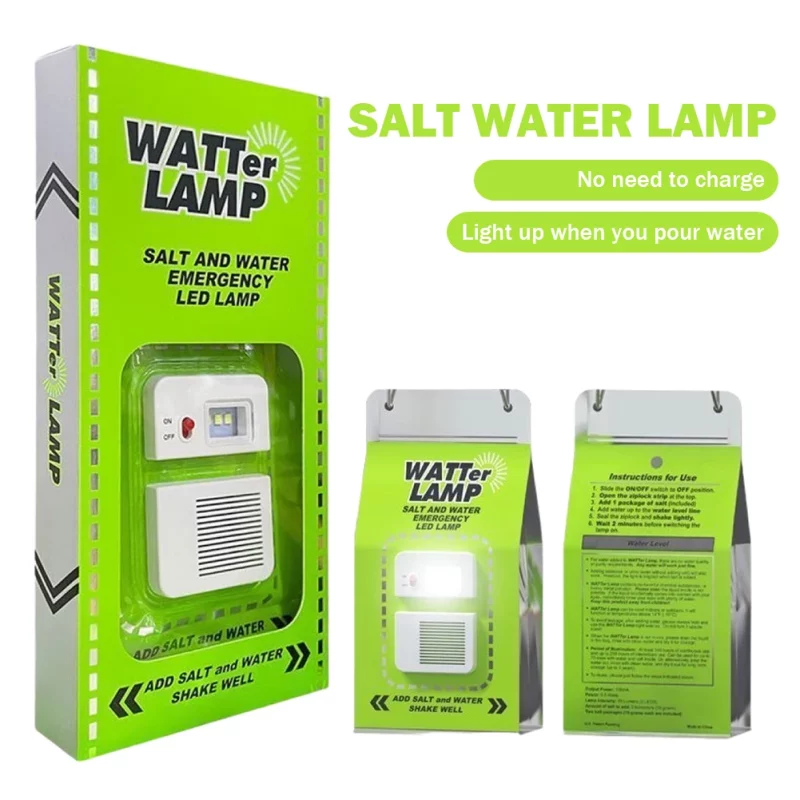 Lampe de camping extérieure portable, eau salée, lampe de secours à LED, lampes de pêche de nuit, lampe à économie d’énergie, sortie d’usine