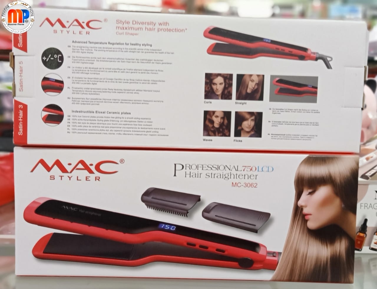 Mac Styler Lisseur A Vapeur -MC-3062 - rouge Mac Styler Lisseur A Vapeur -MC-3062 - rouge