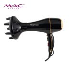 Mac Styler Mc 807 Sèche Cheveux Salon 2000 W – 500 H Moteur Silencieux – Noir