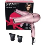 Sèche Cheveux Sonashi SHD-3046 – 2 Vitesses / 4 Chauffage Paramétré – 2000 W – Rose