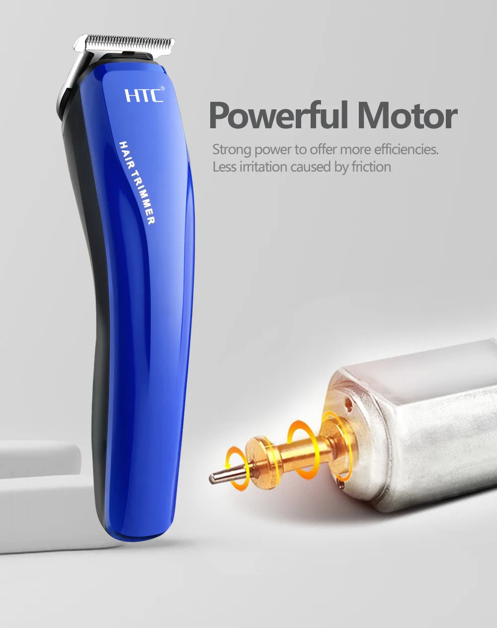 Tondeuse HTC 528 Tondeuse  cheveux et barbe,sans fil électrique. 