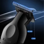 Tondeuse à cheveux électrique professionnelle, rechargeable via USB, sans fil, KM-2299 kemei