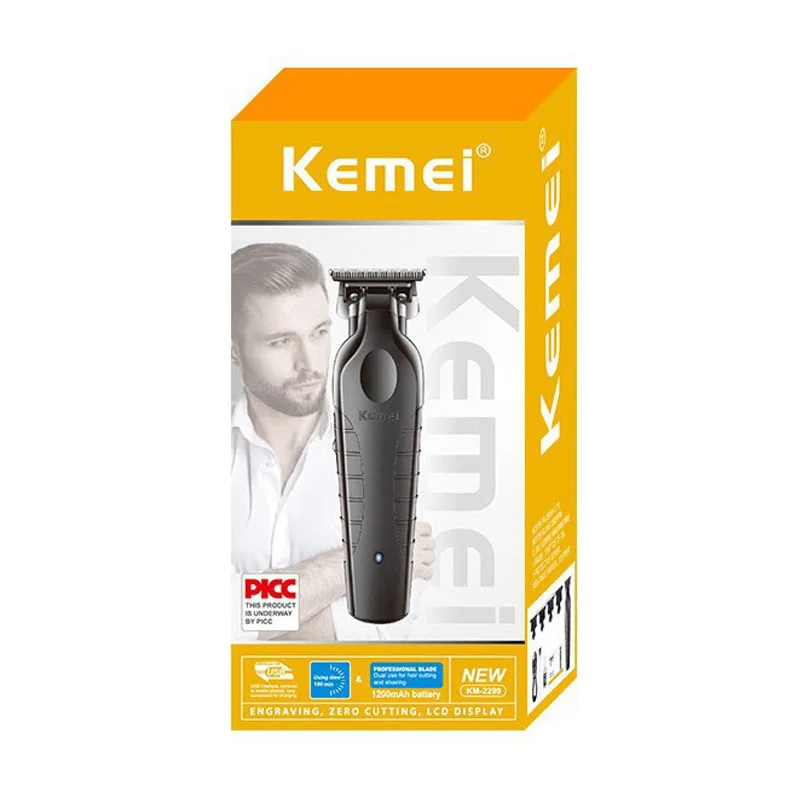 Tondeuse kemei KM2299 , rechargeable via USB, sans fil, - - Boutique Algérie