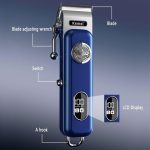 Tondeuse professionnel À Cheveux USB Rechargeable Électrique À Affichage Numérique Km-1895 – Image 6
