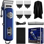 Tondeuse professionnel À Cheveux USB Rechargeable Électrique À Affichage Numérique Km-1895