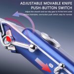 Tondeuse professionnel À Cheveux USB Rechargeable Électrique À Affichage Numérique Km-1895 – Image 3
