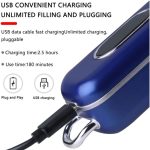 Tondeuse professionnel À Cheveux USB Rechargeable Électrique À Affichage Numérique Km-1895 – Image 4
