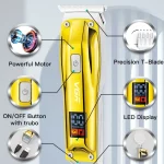 VgazHair Tondeuse Électrique Machine De Coupe De Cheveux Sans Fil Machine De Coupe De Cheveux Rechargeable Tondeuse À Cheveux Portable Tondeuse Pour Hommes V-956