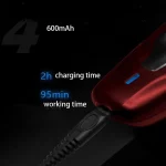 Rasoir électrique sans fil Kemei avec lame de coupe escamotable Rechargeable KM-1123