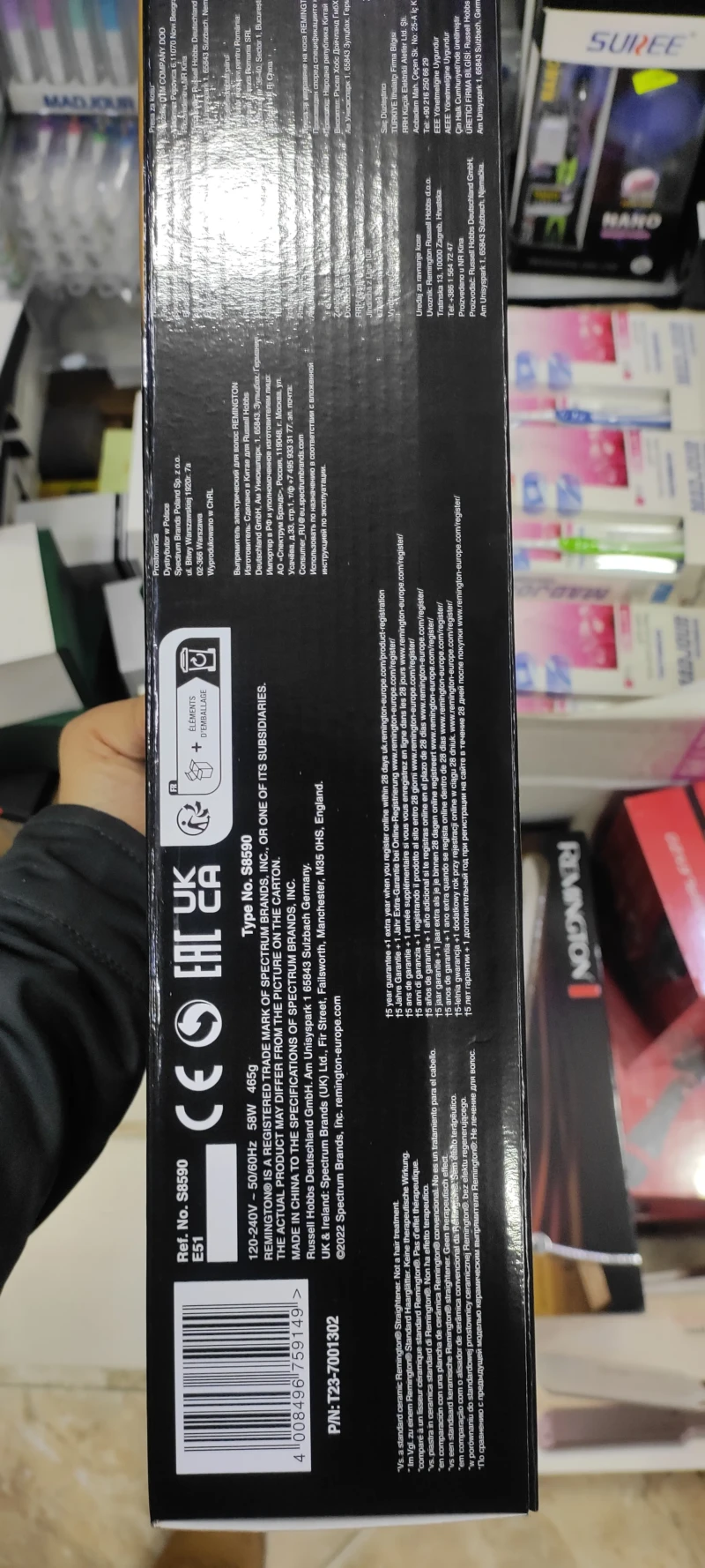 Remington Lisseur Keratin Therapy Pro Straightener - S8590 - original - Gris – Image 5
