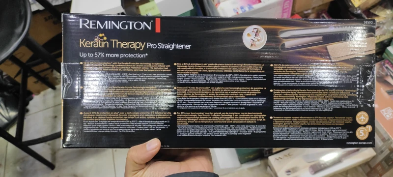 Remington Lisseur Keratin Therapy Pro Straightener - S8590 - original - Gris – Image 4