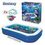 Bestway piscine gonflable 3d aventure sous marine 262 x 175 x 51 capacite 778 litres 1
